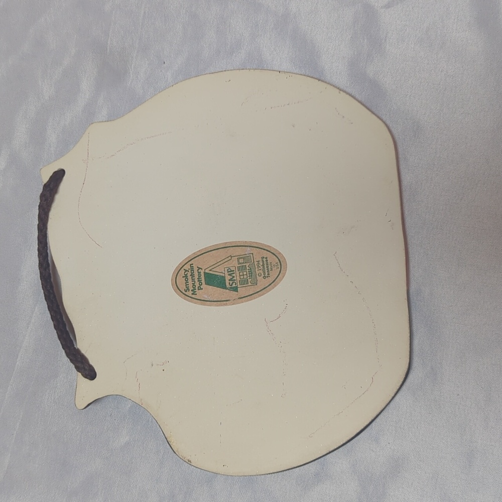 Smoky Mountain Pottery Vintage '94 Ceramics Funny Tabby Cat Kitten Wall Plaque - Picture 3 of 6